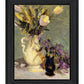 Tulips a Lavender Black Framed Print Wall Art
