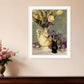 Tulips and Lavender Black Framed Print Wall Art