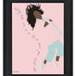 Dance Your Heart Out Black Framed Print Wall Art