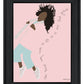 Dance Your Heart Out Black Framed Print Wall Art