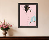 Dance Your Heart Out Black Framed Print Wall Art