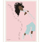 Dance Your Heart Out Black Framed Print Wall Art