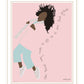 Dance Your Heart Out Black Framed Print Wall Art