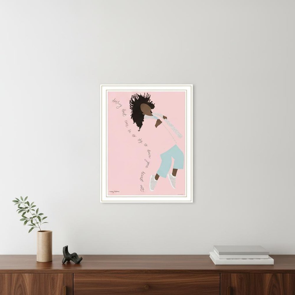 Dance Your Heart Out Black Framed Print Wall Art