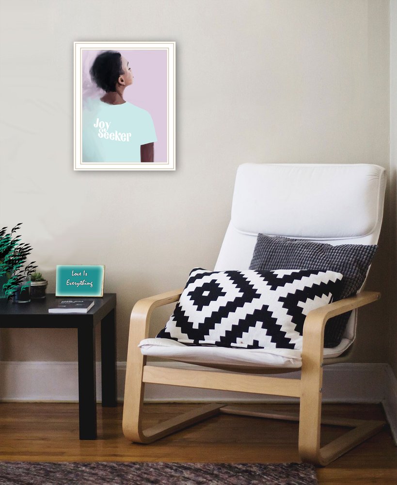 Joy Seeker Look for the Good White Framed Print Wall Art