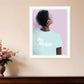 Joy Seeker Look for the Good White Framed Print Wall Art