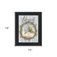 Blessed Wreath Black Framed Print Wall Art