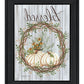 Blessed Wreath Black Framed Print Wall Art