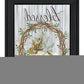 Blessed Wreath Black Framed Print Wall Art