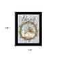 Blessed Wreath Black Framed Print Wall Art