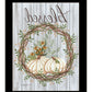 Blessed Wreath Black Framed Print Wall Art