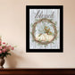 Blessed Wreath Black Framed Print Wall Art
