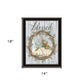 Blessed Wreath Black Framed Print Wall Art