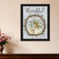 Thankful Wreath Black Framed Print Wall Art