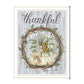 Thankful Wreath Black Framed Print Wall Art
