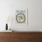 Thankful Wreath Black Framed Print Wall Art