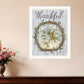 Thankful Wreath Black Framed Print Wall Art
