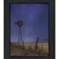 Starlit Night Black Framed Print Wall Art