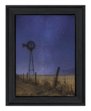 Starlit Night Black Framed Print Wall Art