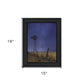 Starlit Night Black Framed Print Wall Art