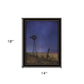 Starlit Night Black Framed Print Wall Art