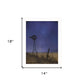 Starlit Night White Framed Print Wall Art