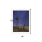 Starlit Night Black Framed Print Wall Art
