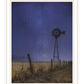 Starlit Night Black Framed Print Wall Art