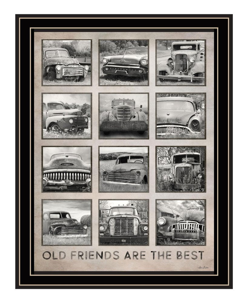 Old Friends Cars Are The Best White Framed Print Wall Art