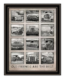 Old Friends Cars Are The Best White Framed Print Wall Art