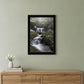 Ricketts Waterfall Black Framed Print Wall Art