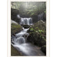 Ricketts Waterfall Black Framed Print Wall Art
