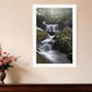 Ricketts Waterfall Black Framed Print Wall Art