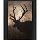 Elk Sunrise Black Framed Print Wall Art