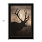 Elk Sunrise Black Framed Print Wall Art