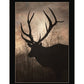 Elk Sunrise Black Framed Print Wall Art