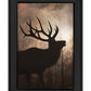 Elk Sunrise Black Framed Print Wall Art