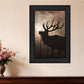 Elk Sunrise Black Framed Print Wall Art