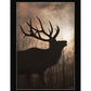 Elk Sunrise Black Framed Print Wall Art
