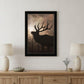 Elk Sunrise White Framed Print Wall Art