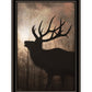 Elk Sunrise Black Framed Print Wall Art