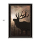 Elk Sunrise Black Framed Print Wall Art