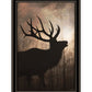 Elk Sunrise Black Framed Print Wall Art