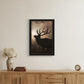 Elk Sunrise White Framed Print Wall Art