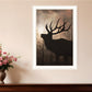 Elk Sunrise Black Framed Print Wall Art