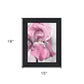 Pink Iris Black Framed Print Wall Art