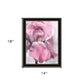 Pink Iris Black Framed Print Wall Art