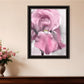 Pink Iris Black Framed Print Wall Art