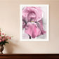 Pink Iris Black Framed Print Wall Art