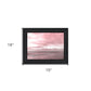 Pink Beach Emotions Black Framed Print Wall Art
